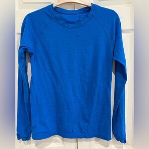 Athleta Momentum Seamless Long Sleeve Blue